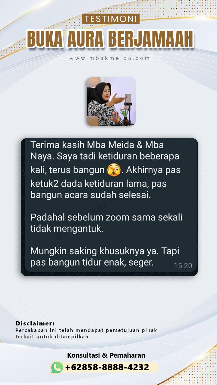 testimoni buka aura berjamaah